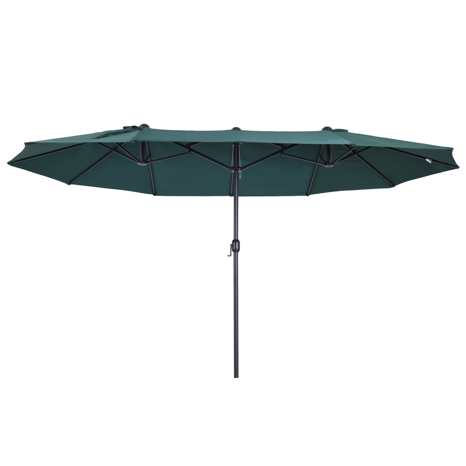 15 double sided twin outdoor patio umbrella cover Outsunny 15' Canopy with Crank, Air Vents, Dark Green 13 Fishing Origin F1 protective fabric which can Color:ochre Tuna Stand Up Rod