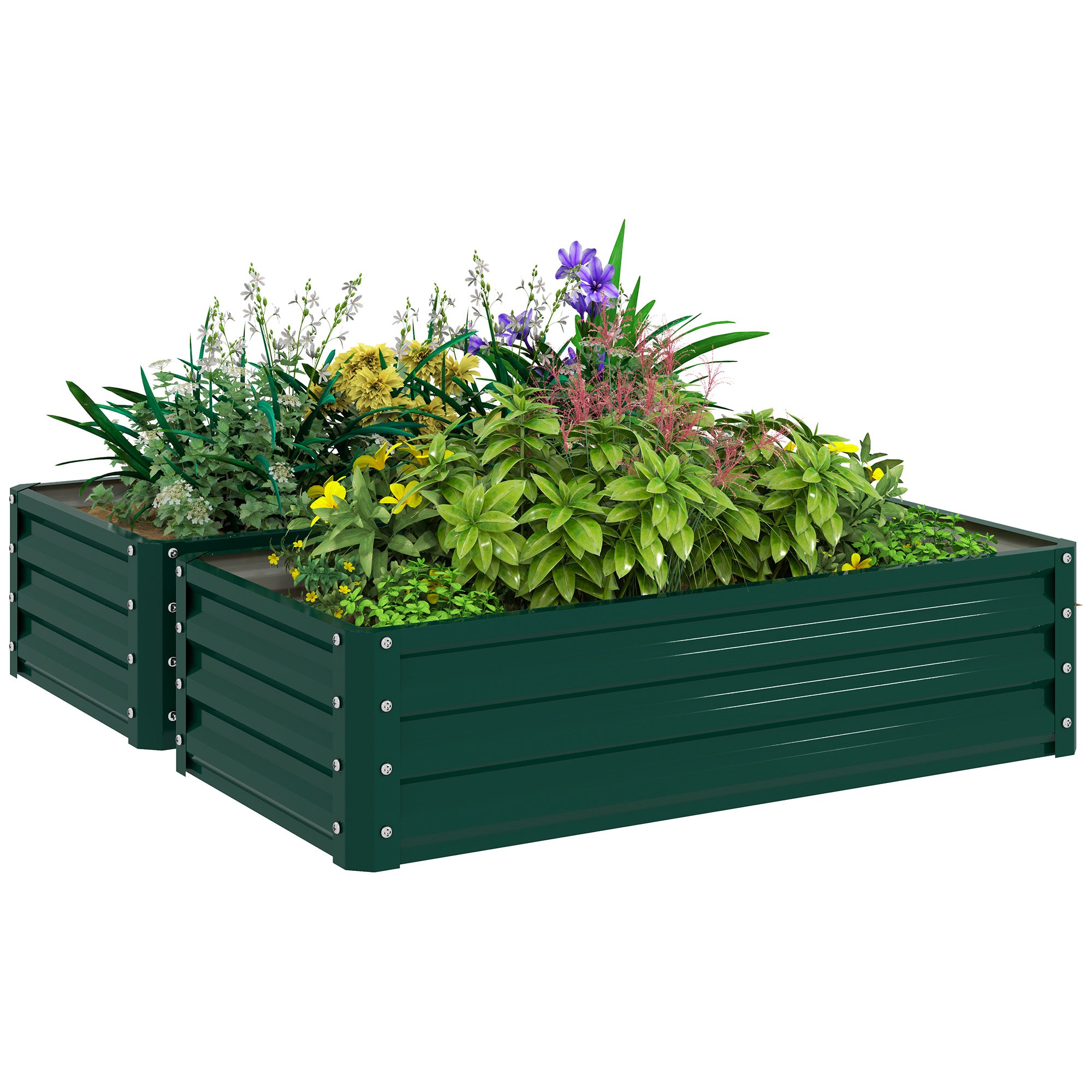 vegetable planters box Outsunny Raised Garden Bed