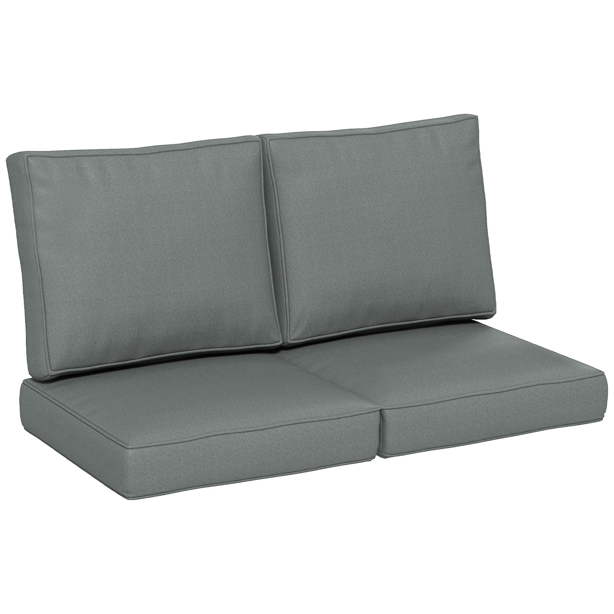 Seater Outdoor Seat Cushions, Backrest, Water Repellent Seat