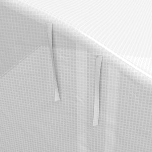 13 x 9.8ft Walk-in Polytunnel Greenhouse, Zipped Roll Up Sidewalls, Mesh Door, 8 Mesh Windows, Tunnel Warm House Tent with PE Cover, Plant Labels and Gloves, White