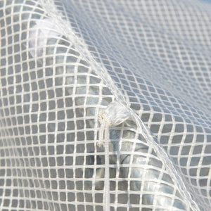 26' x 10' x 6.6' Large Walk in Tunnel Greenhouse Garden Plant Seed Green House Premium Steel Frame, White