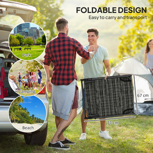 2 Pieces Folding Lounge Chairs with 4-level Reclining Back, Outdoor Tanning Chair with Cushion, Sun Lounger with Breathable Mesh Fabric, Side Pocket, Headrest, Black