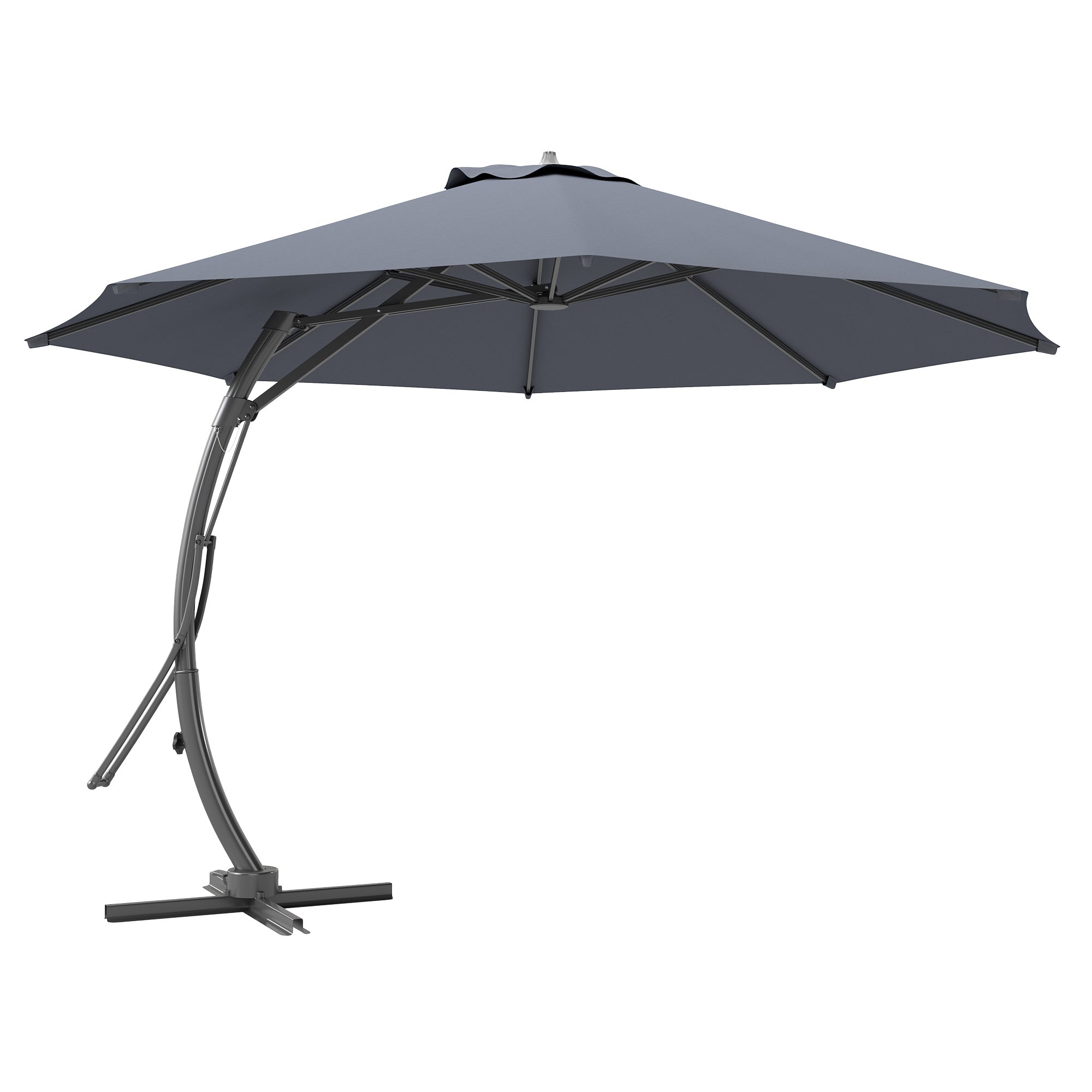 black friday cantilevered patio umbrella Outsunny 11' Patio Umbrella with 360° Rotation & UPF 50 Protection