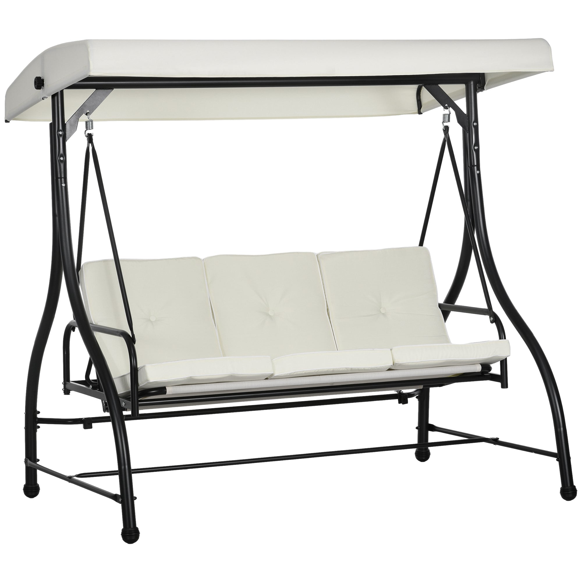 Seater Canopy Swing Chair, in Garden Swing Seat Bed, with - Main Image