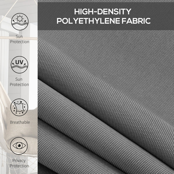 8'W x 6'H Roller Shades, Outdoor Blinds Cordless Roll Up Shade for Porch Balcony Gazebo, Light Grey