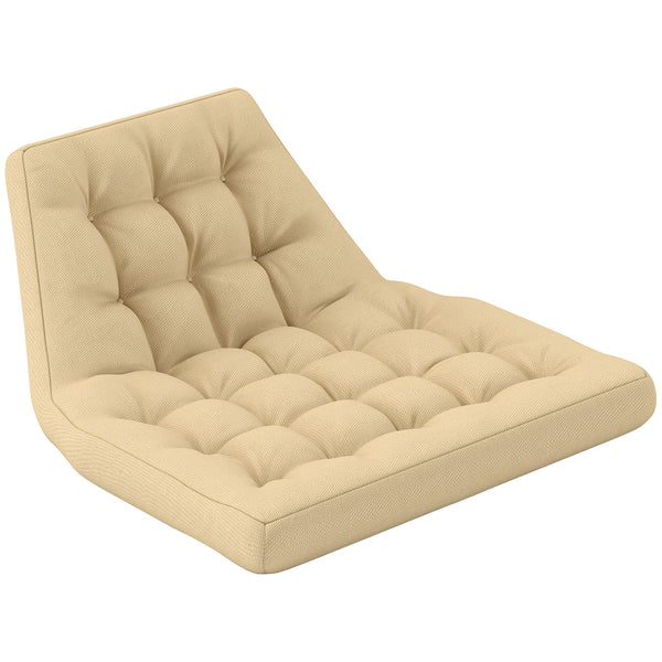 Outdoor Swing Cushion, Tufted Patio Cushion Replacement for Garden Chair Egg Chair, Indoor Outdoor Seat Cushion, Beige