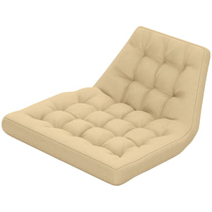 Outdoor Swing Cushion, Tufted Patio Cushion Replacement for Garden Chair Egg Chair, Indoor Outdoor Seat Cushion, Beige