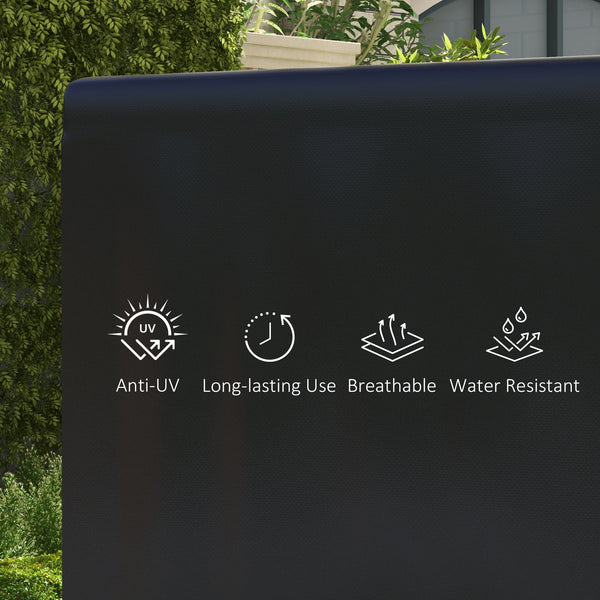 3-Seater Patio Swing Cover, Outdoor Garden Furniture Protection, Hammock Glider Cover, Waterproof Dustproof Windproof, 85" x 61" x 59", Black