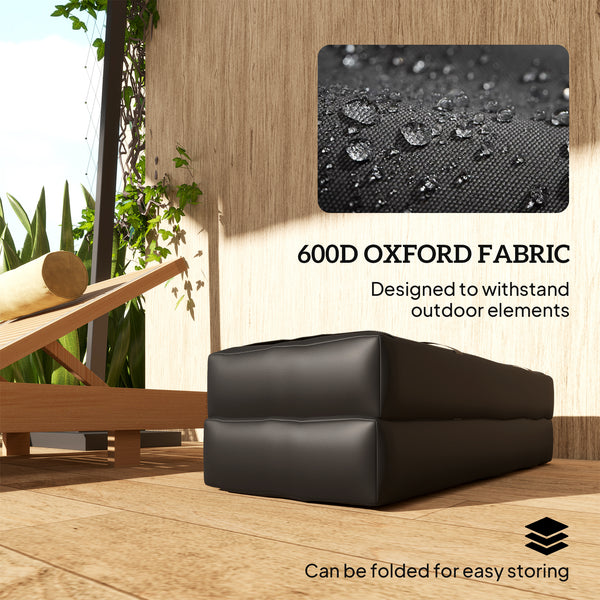 2PCS Patio Umbrella Base Weight Bag, Umbrella Stand Weights with Handles, 33 lbs with Sand Filling, Patio Umbrella Weights for Offset/Cantilever Umbrella Stand Base, Black