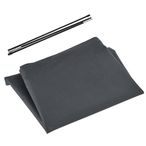 Parasol Cover, Patio Cantilever Cover, Banana Umbrella Protector with Rod, Zipper for Outdoor Garden, Patio, Dark Grey