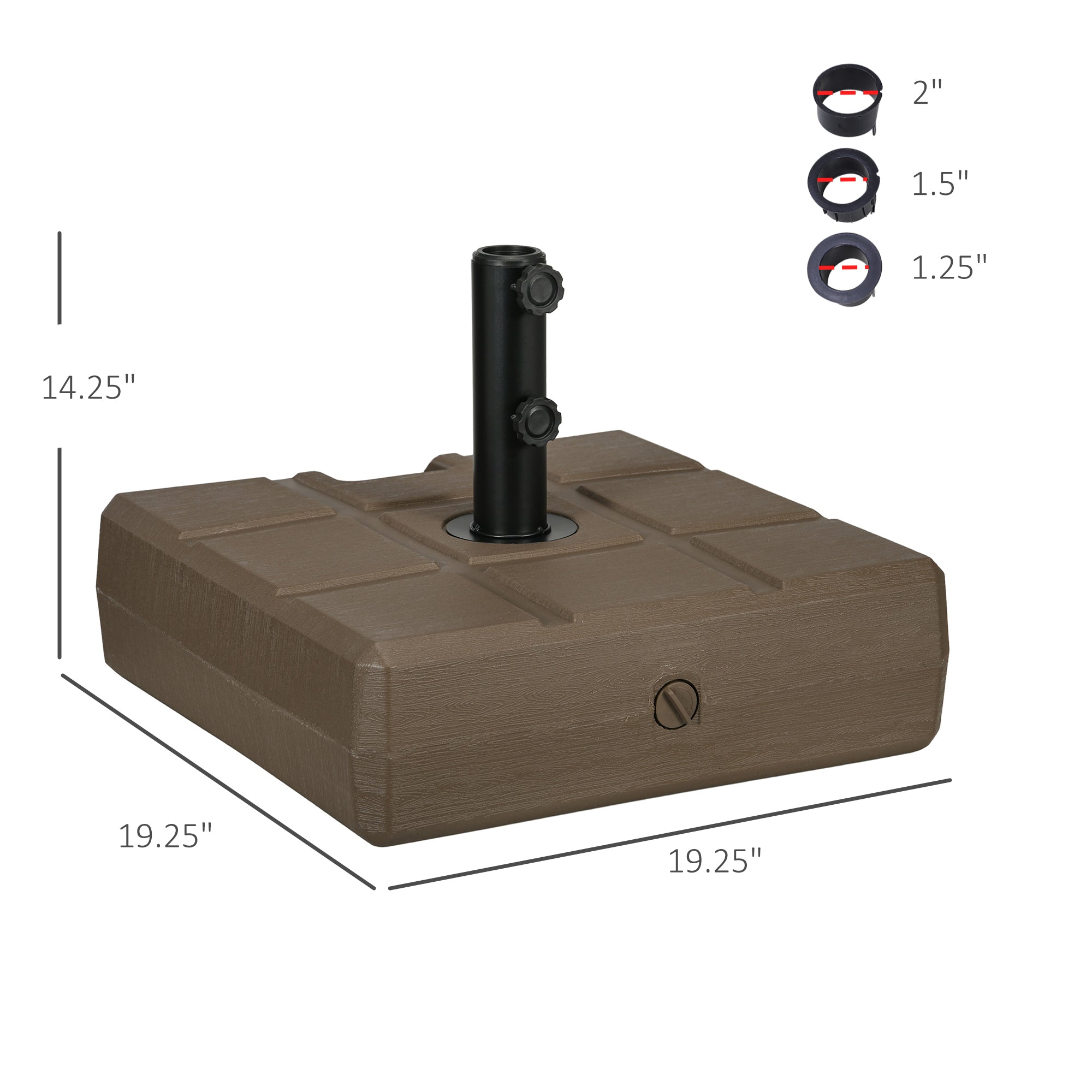 Outsunny Durable Umbrella Stand for 1.2 Outsunny Durable Umbrella Stand for 1.2