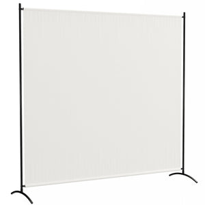 Single Panel Outdoor Privacy Screen, 5.9FT Tall Room Divider with UPF30+ Protection, Freestanding Privacy Panel Partition with Stable Base for Indoor Outdoor Use, Beige