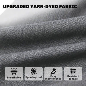 Outdoor Chair Cushions Set of 4, 24" x 24" Fade Resistant Patio Chair Cushions for Outdoor Furniture, Outdoor Seat Cushions, Grey