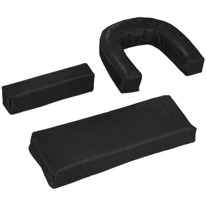 2PCS Adjustable Outdoor Lounge Chair, Garden Folding Chaise Lounge with Face Hole Reclining Tanning Chair Seat, Folding Camping Beach Lounging Bed w/ Head Support, Black