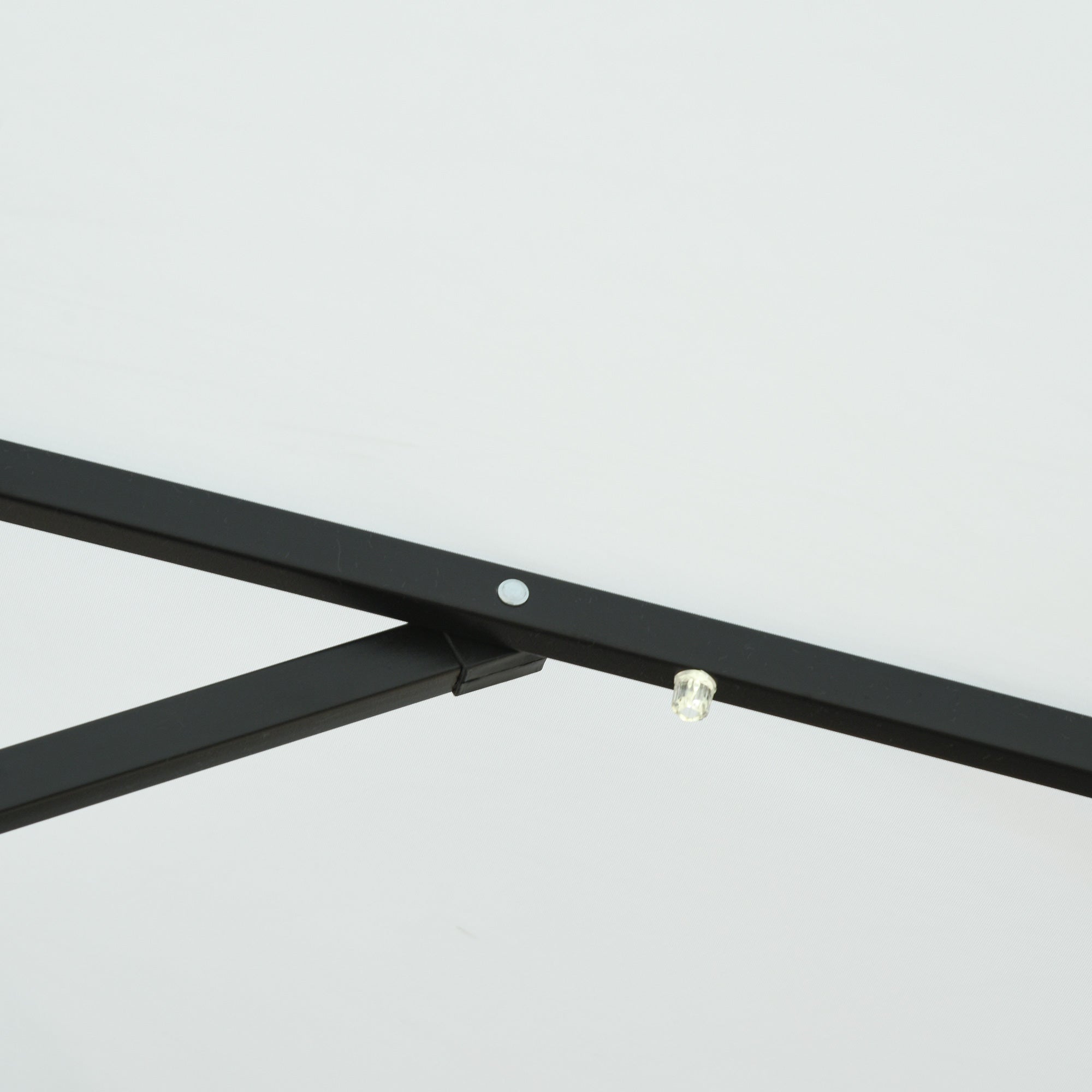 Outsunny Solar Patio Umbrella with LED Lights & Tilt