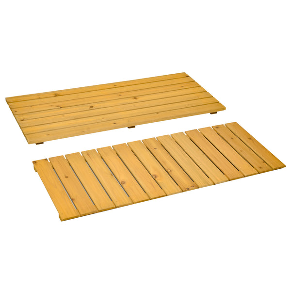 2-Seater Wooden Outdoor Bench with Storage Box, 29 Gallon Outdoor Storage Bench, Large Entryway Deck Box with Unique X-Shape Back for Deck, Porch and Balcony, Yellow