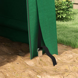 8'x6' Outdoor Storage Shelter with Rollup & Zipper Door, Heavy Duty Carport Shed for Motorcycle Garden Storage, Green