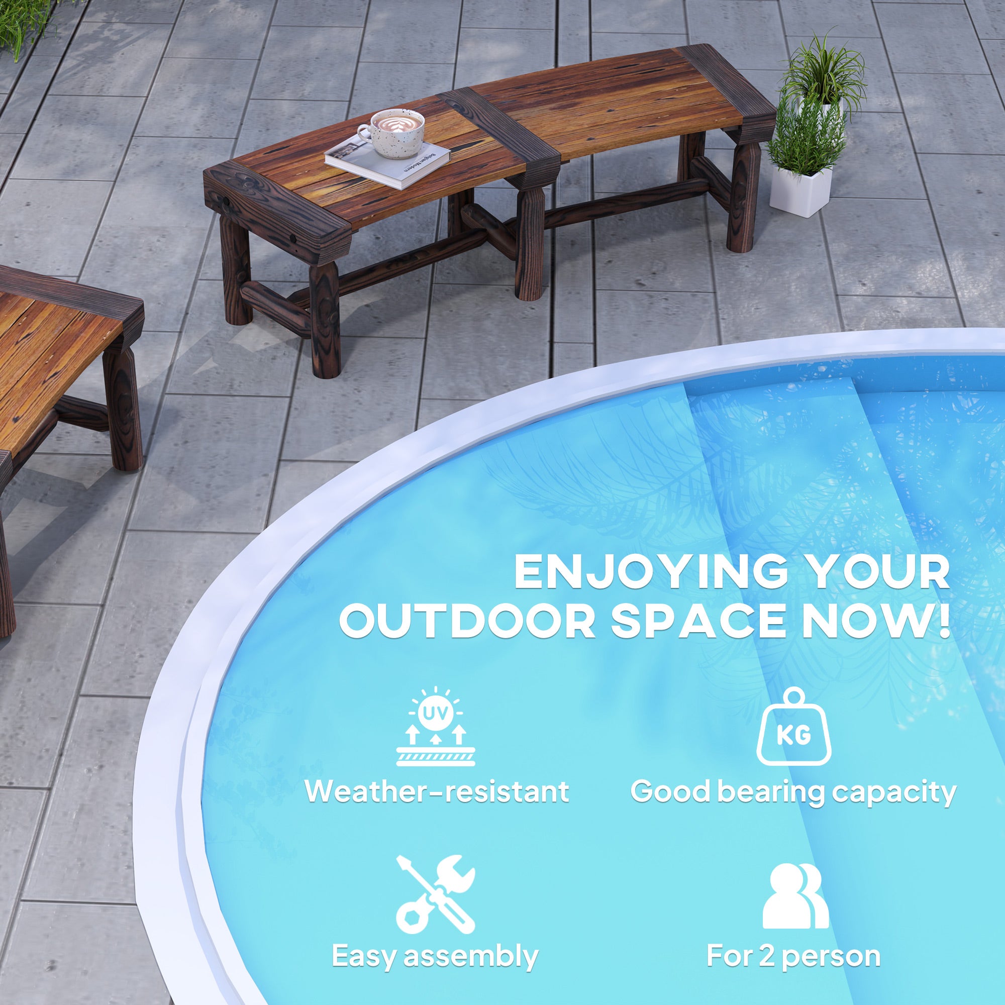 Outsunny Bench - Thumbnail 5