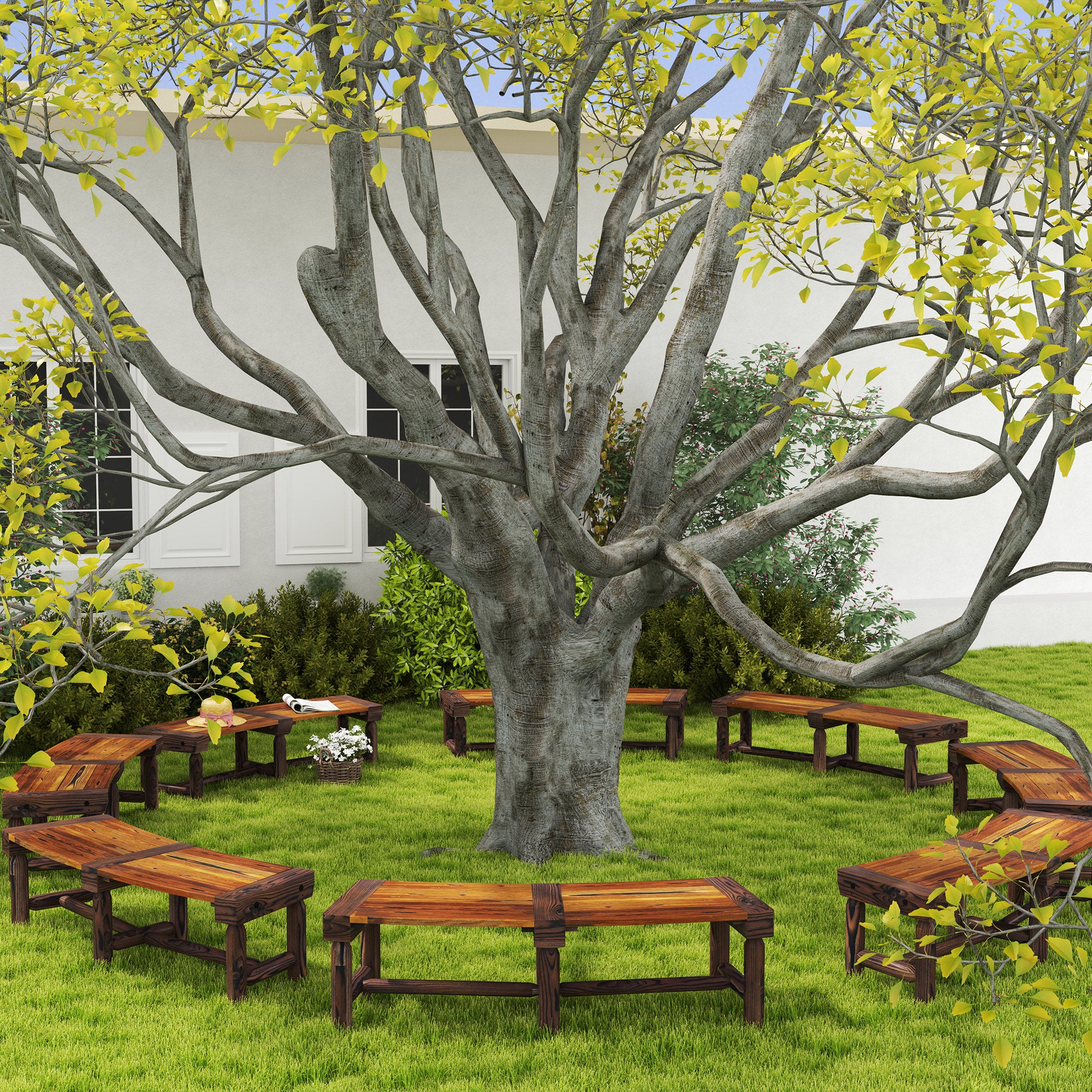 Outsunny Bench - Thumbnail 2