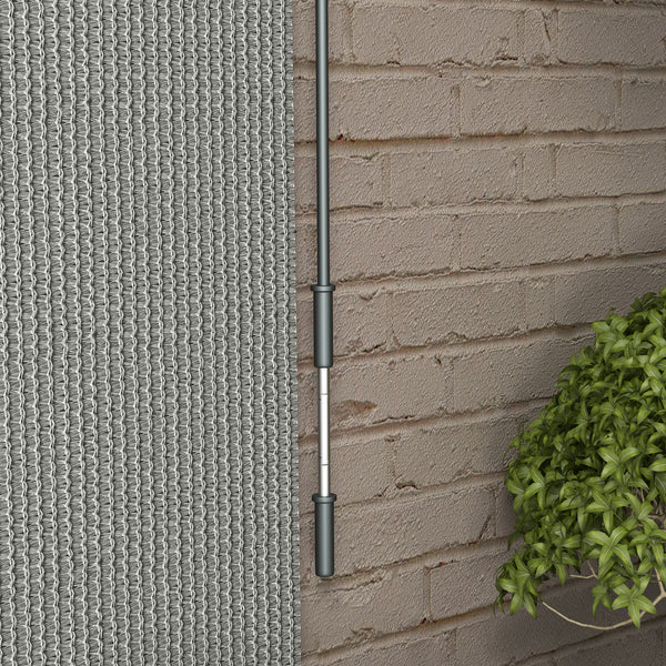 6'W x 6'H Roller Shades, Outdoor Blinds Cordless Roll Up Shade for Porch Balcony Gazebo, Dark Grey