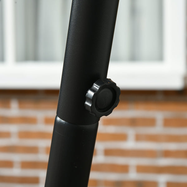 Patio Hammock Chair with Stand, Outdoor Hammock Swing Hanging Lounge Chair with Side Pocket and Headrest, Dark Grey