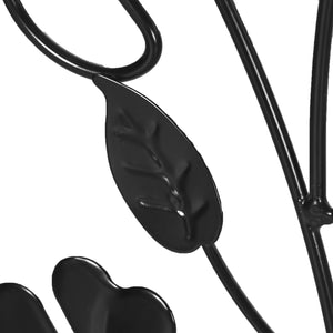 2 Pack Garden Trellis for Climbing Plants, Outdoor Metal Grid Panels with Birds and Leaves, for Roses, Vine Flower, Cucumber, Clematis, 39" Tall