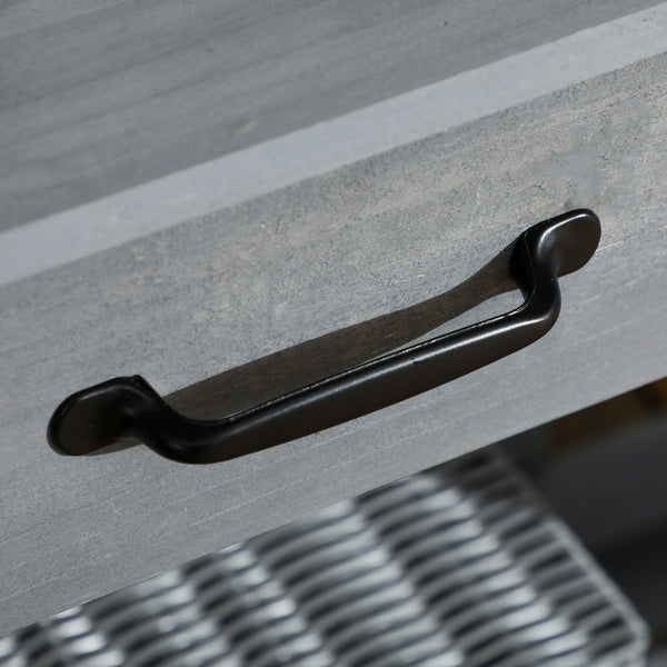 Potting Bench Table Garden Work Bench Workstation with Drawer, Removable Sink, Storage Shelves and Hooks for Patio, Courtyards, Balcony