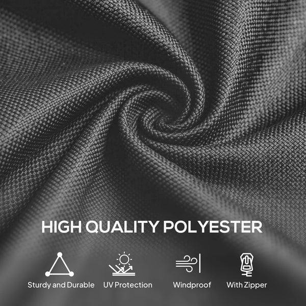 10' x 13' Universal Gazebo Sidewall Set with 4 Panels, Hooks/C-Rings Included for Pergolas & Cabanas, Light Grey