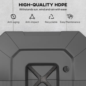 2-Piece Cantilever Offset Patio Umbrella Base Weight Set, 231 lb Heavy Duty Fillable Outdoor Offset Umbrella Weights with Easy-Fill Spouts for Water or Sand for Garden, Backyard, Black