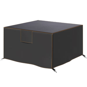 Garden Furniture Cover, Waterproof Outdoor Patio Furniture Cover with Air Vent, Bag, Heavy Duty 420D Oxford Fabric for Patio, 125 x 125 x 74 cm, Black