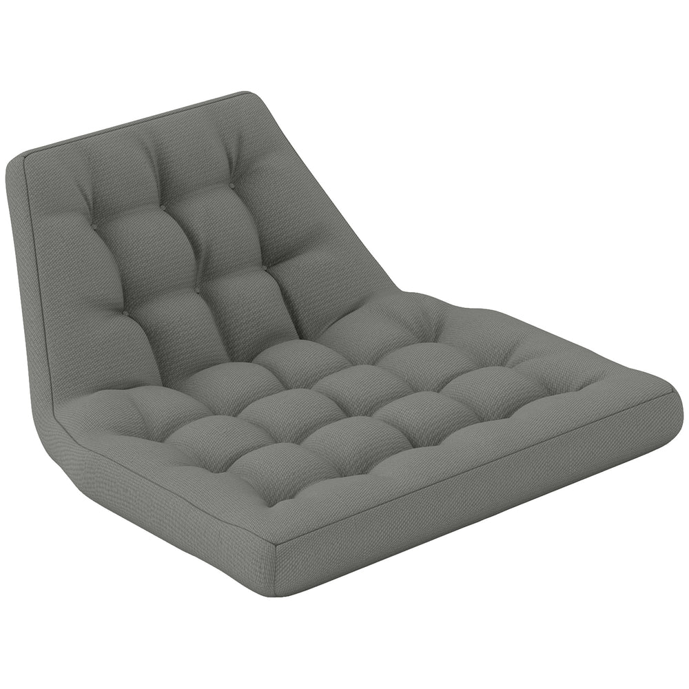 Outdoor Swing Cushion, Tufted Patio Cushion Replacement for Garden Chair Egg Chair, Indoor Outdoor Seat Cushion, Grey