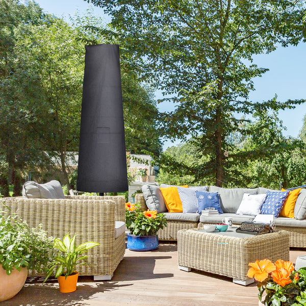 Garden Parasol Cover Waterproof Outdoor Cantilever Banana Umbrella Protector 300D Oxford Fabric 240 x 48/70 cm