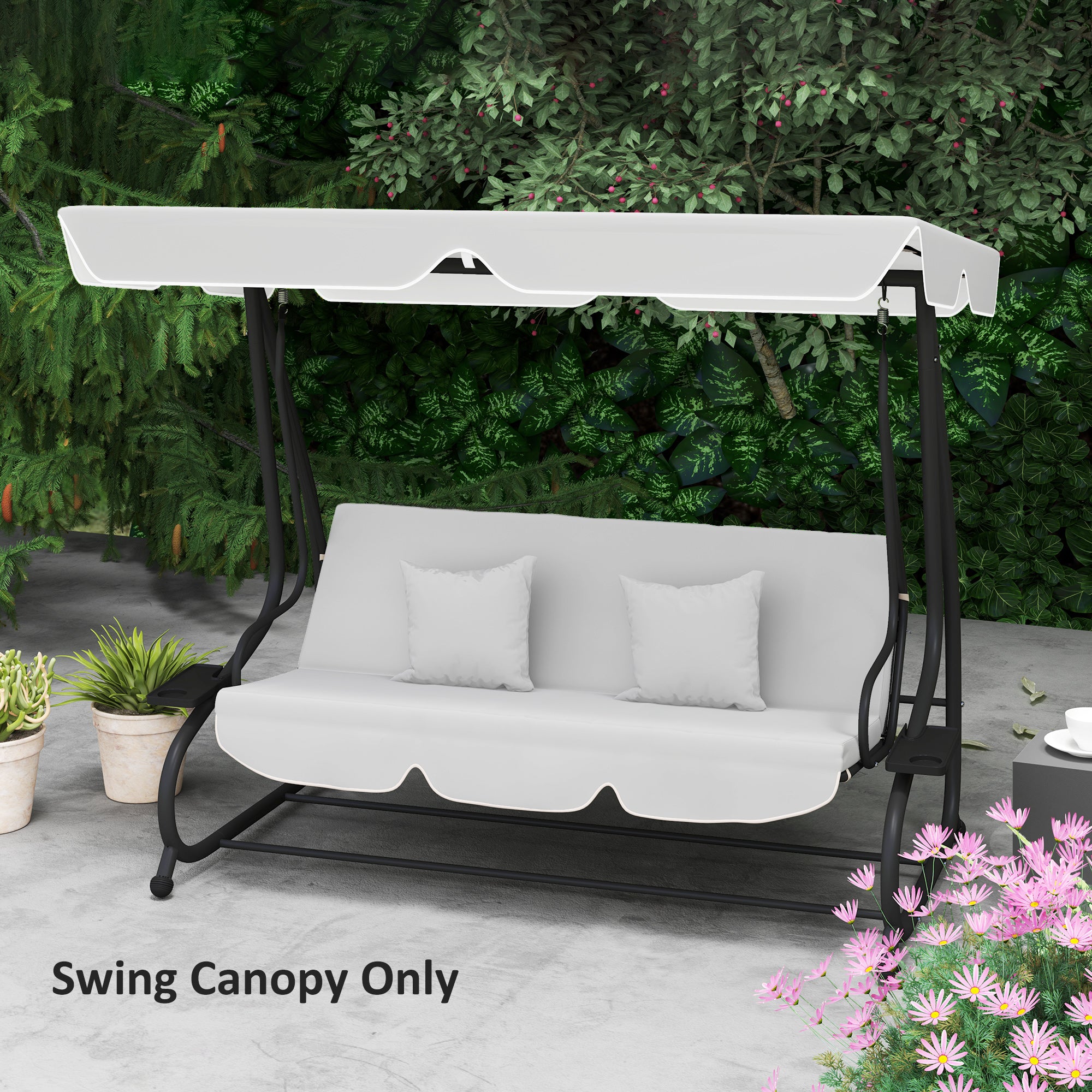 Garden Swing Canopy Replacement Seater, Waterproof Garden Swing
