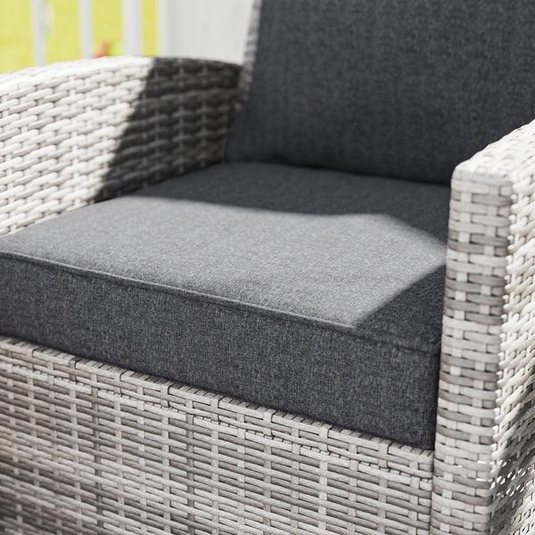 Outdoor Chair Cushions Set of 4, 24" x 24" Fade Resistant Patio Chair Cushions for Outdoor Furniture, Outdoor Seat Cushions, Grey