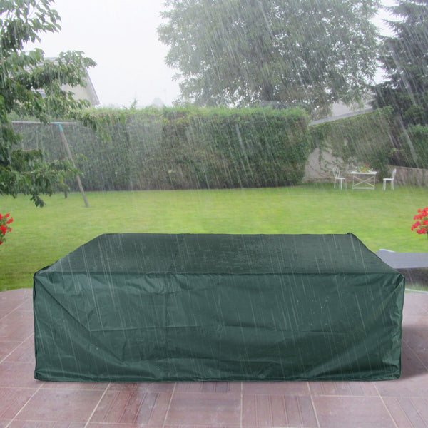 7.5 x 7.5FT Large Patio Garden Furniture Set Cover 600D Oxford Square Waterproof, Green