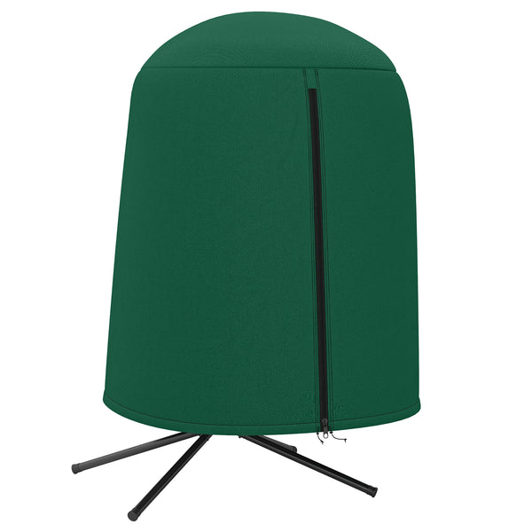 Hanging Egg Chair Cover, Outdoor Single Swing Chair Cover, Waterproof Anti-dust Furniture Protector with Zipper, 420D Oxford Fabric for Φ128 x 190H cm Stand, Green