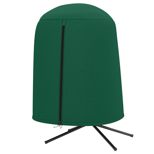 Hanging Egg Chair Cover, Outdoor Single Swing Chair Cover, Waterproof Anti-dust Furniture Protector with Zipper, 420D Oxford Fabric for Φ128 x 190H cm Stand, Green