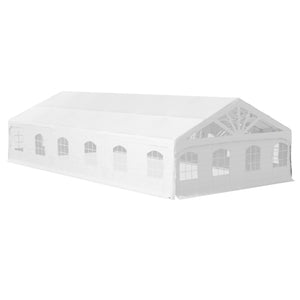 20' x 40' Party Tent, Heavy Duty Outdoor Canopy Tent Shelter with Removable Sidewalls, 2 Doors and 20 Windows, Large Tent for Parties, Wedding, Events, BBQ Grill, White