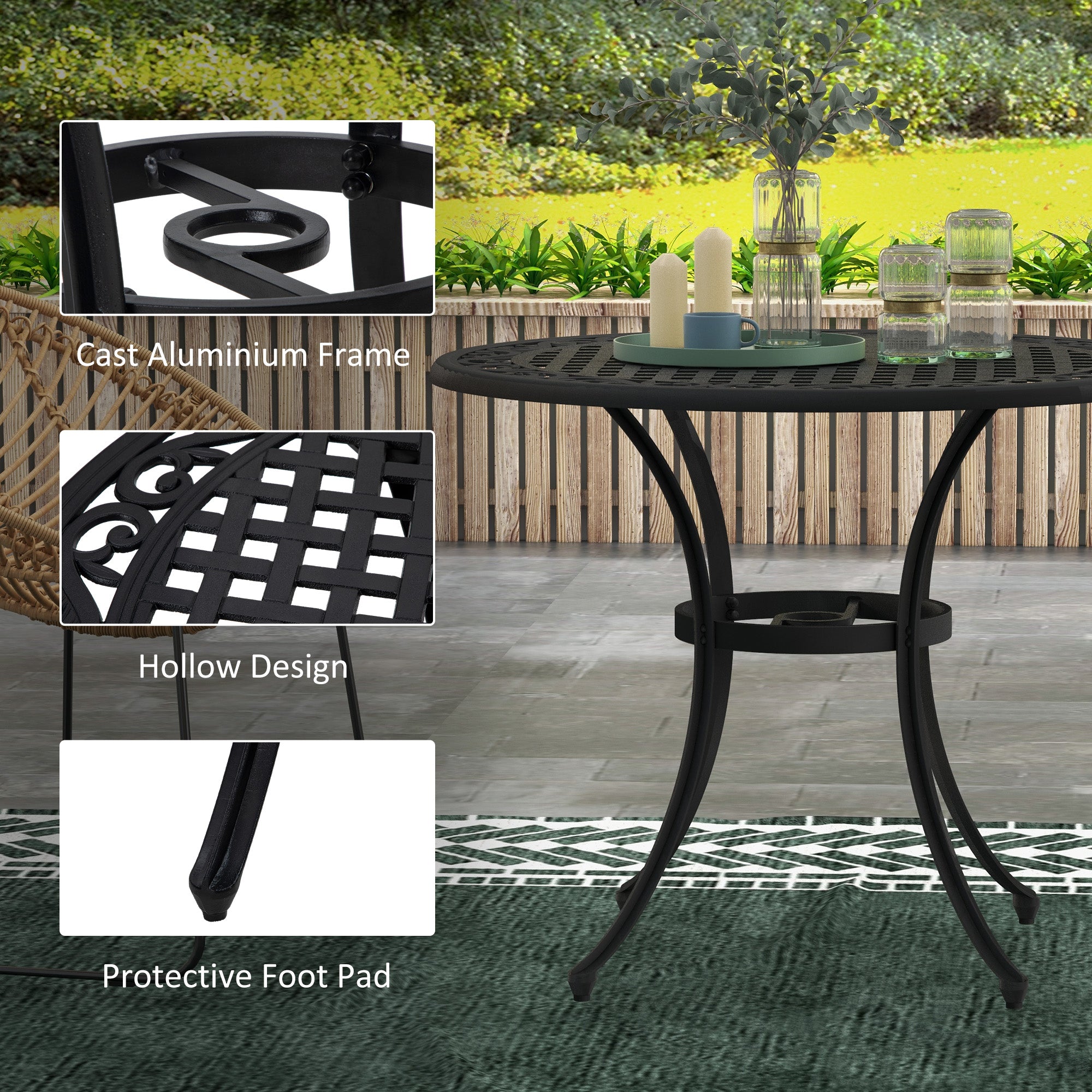 Amazon Outdoor Dining Table With Umbrella Hole And Chairs
