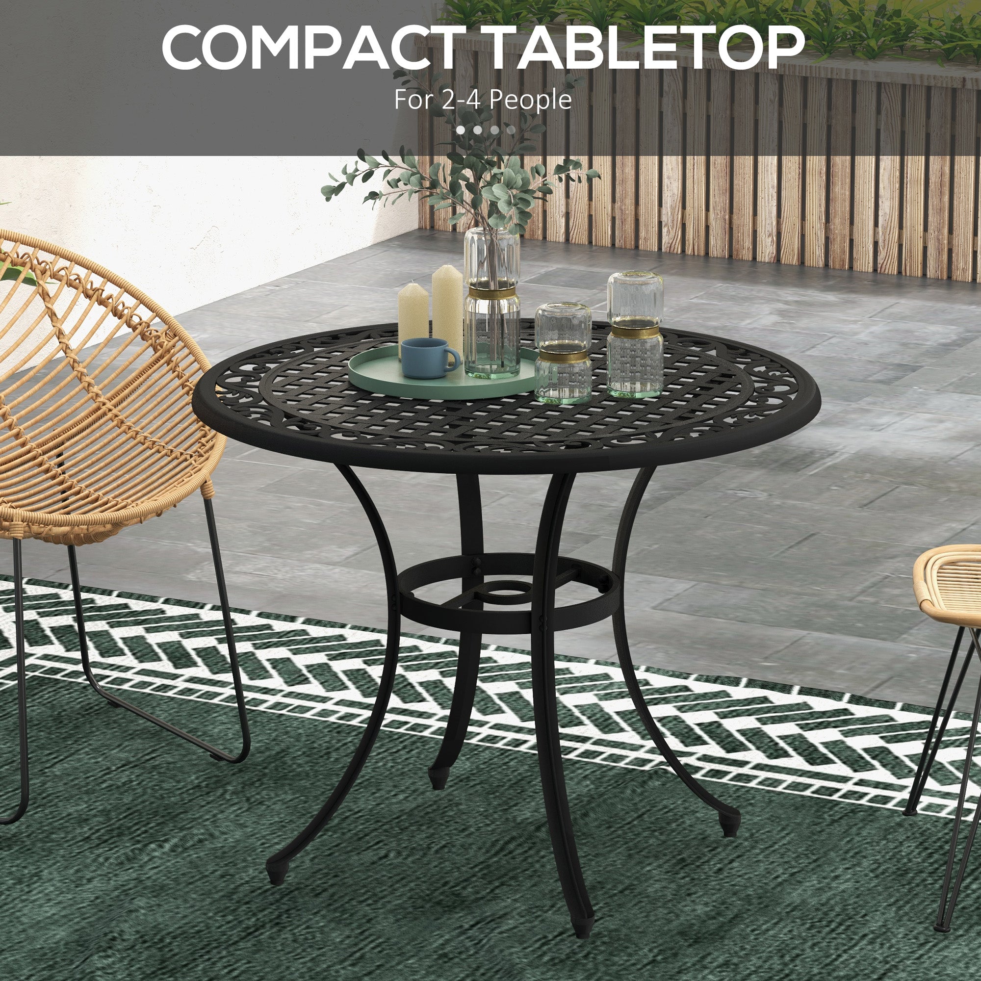 Amazon Patio Table With Umbrella Hole Near Me Garden Table With