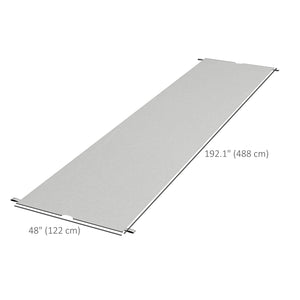 2 Pcs 16 x 4ft Pergola Canopy Replacement, UV Protection Pergola Shade Cover, Easy to Install, for 10 x 10ft Pergola, Light Grey