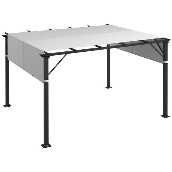 2 Pcs 16 x 4ft Pergola Canopy Replacement, UV Protection Pergola Shade Cover, Easy to Install, for 10 x 10ft Pergola, Light Grey
