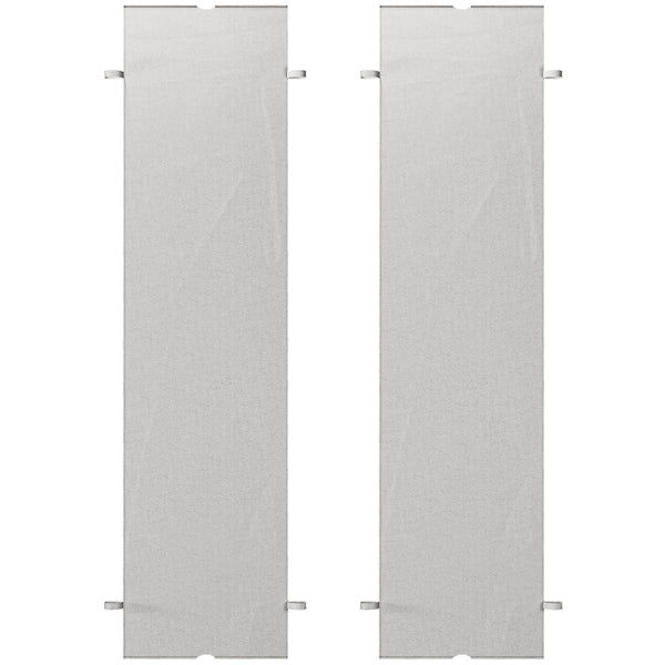 2 Pcs 16 x 4ft Pergola Canopy Replacement, UV Protection Pergola Shade Cover, Easy to Install, for 10 x 10ft Pergola, Light Grey