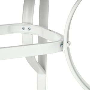 7 Piece Garden Dining Set with Dining Table and Chairs, 6 Seater Outdoor Furniture with Parasol Hole for Deck and Balcony, Grey