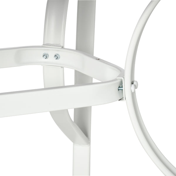 7 Piece Garden Dining Set with Dining Table and Chairs, 6 Seater Outdoor Furniture with Parasol Hole for Deck and Balcony, Grey