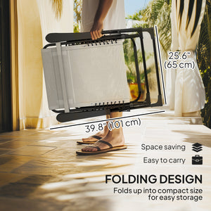 Zero Gravity Chair, Folding Outdoor Lounge Chair, 5-Position Adjustable Patio Lounger Recliner with Padded Removable Headrest for Lawn, Beach, Poolside, Beige