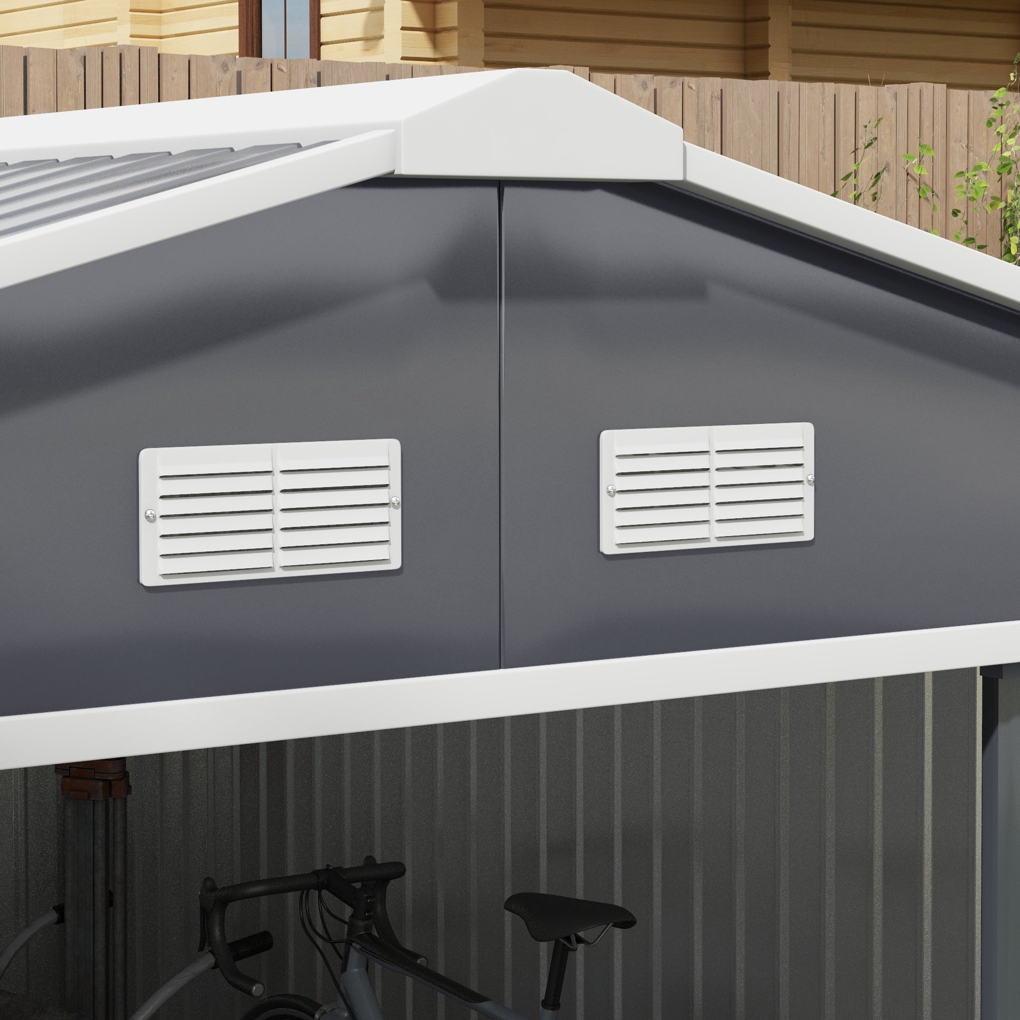 EverBase 11x13 Storage Shed: Secure, Ventilated, Weather-Resistant