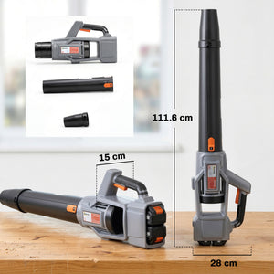 Leaf Blower Cordless with 2 x 4000mAh Batteries & Charger, 36V Lightweight Garden Blower with 1000W Brushless Motor, Turbo Boost and 3 Speed Levels for Leaves, Snow, Dust, Debris Removal