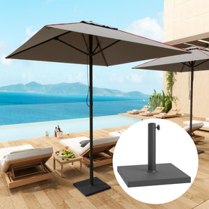 Outsunny Patio Umbrella Base, 32 lbs Concrete Heavy Duty Umbrella Base, Outdoor Umbrella Stand Patio Umbrella Holder for 1.5"/1.9" Umbrella Poles for Outdoor, Lawn, Poolside, Black