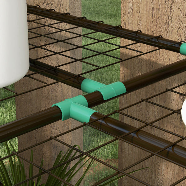 Lean-to Greenhouse with 3 Tier Shelves, 56.3" x 18.1" x 59.4" Portable Small Greenhouse with 2 Roll-Up Zippered Doors, Transparent Plastic Cover, for Indoor Outdoor Garden Backyard, Clear